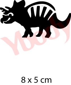 Dinosaurier Triceratops Tattoo Schablone