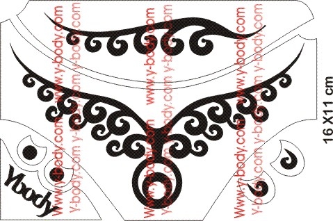 Circular Schmuck Tattoo Schablonen Set