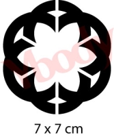 Blume Mandala Tattoo Schablone