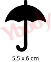 Schablone Regenschirm