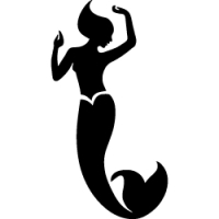kleine Meerjungfrau Tattoo Schablone