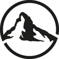 Berg - Matterhorn - Glitzertattoo Schablone