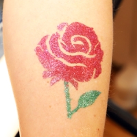 Tattoo Schablone Rose