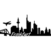 Frankfurt Skyline Schablone