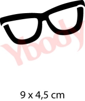 Schablone Brille